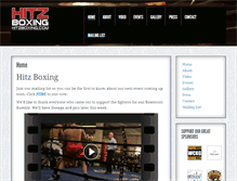 Tablet Screenshot of hitzboxing.com